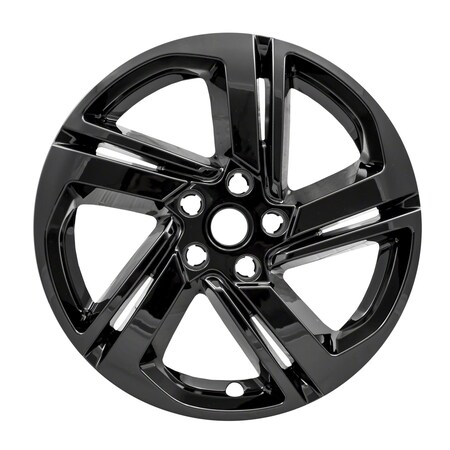 Coast2Coast 18", 5 Spoke, Gloss Black, Plastic, Set Of 4, Not Compatible With Steel Wheels IWCIMP418BLK